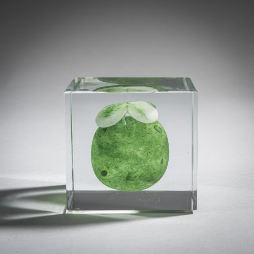 'Unique' green cube, 2009