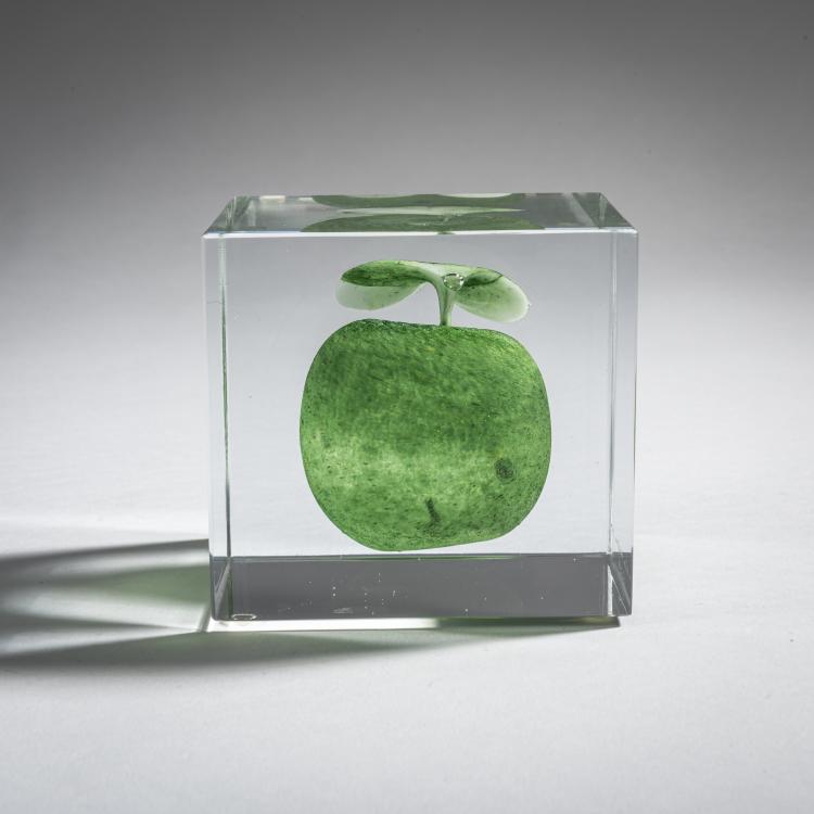 Bild 4 zu Objekt, Gr&uuml;ner 'Unikat'-W&uuml;rfel, 2009, Oiva Toikka, Nuutaj&auml;rvi, Notsj&ouml;; Iittala, Kalvola, 161D 1053