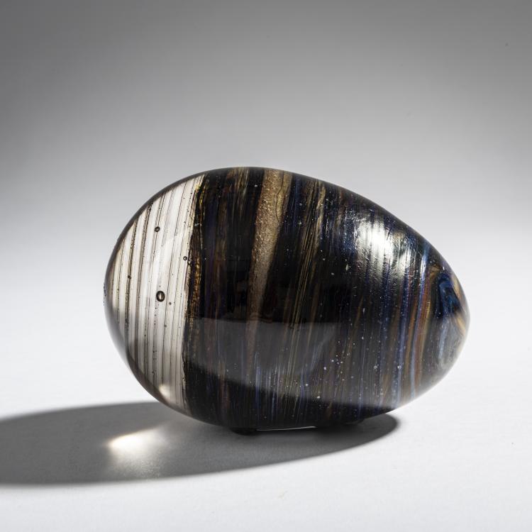 Bild 3 zu Objekt, Braunes Ei, um 1990, Oiva Toikka, Nuutaj&auml;rvi, Notsj&ouml;, 161D 850