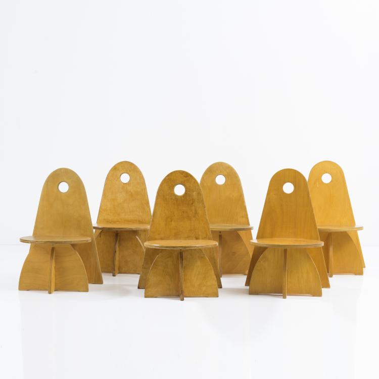 Bild 1 zu Objekt, 6 'Apollo' - '3017' children's chairs, 1980s, Jacobus Johannes Josephus Verzuu (in the style of), ADO, Berg en Bosch, 161C 765