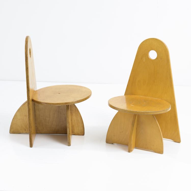 Bild 5 zu Objekt, 6 'Apollo' - '3017' children's chairs, 1980s, Jacobus Johannes Josephus Verzuu (in the style of), ADO, Berg en Bosch, 161C 765