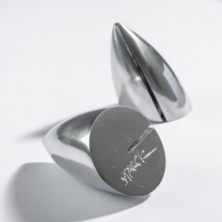 Bild 3 zu Objekt, 2 sets of 'Berta Youssouf' place card holders, 1987, Philippe Starck, O.W.O, Montfort-l'Amaury, 161C 706