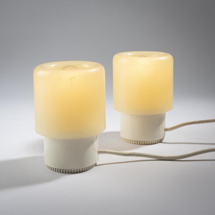 Bild 1 zu Objekt, 2 'Tic Tac' table lights, 1970, Giotto Stoppino, Kartell, Noviglio, 161A 167