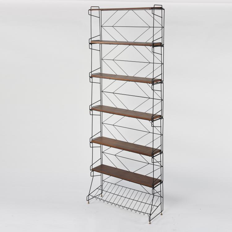 Hauptbild zu Objekt, B&uuml;cherregal, um 1959, Italien, 161A 47