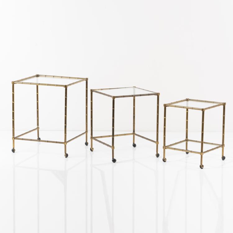 Hauptbild zu Objekt, Drei Satztische, 1970er Jahre, Italien, 161A 189