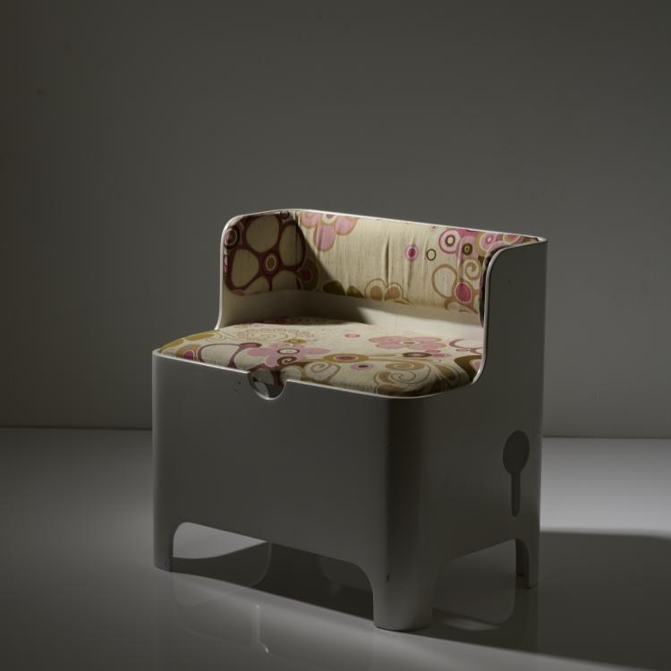 Hauptbild zu Objekt, Kindersitzbank, um 1965, Carlo De Carli, Fiarm, Scorze (zugeschrieben), 161A 128