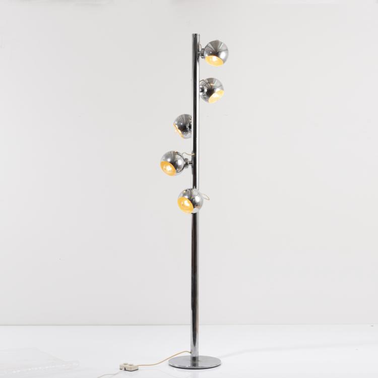 Hauptbild zu Objekt, Stehleuchte, 1970er Jahre, Goffredo Reggiani (zugeschrieben), Reggiani Illuminazione, Sovico, 161A 200