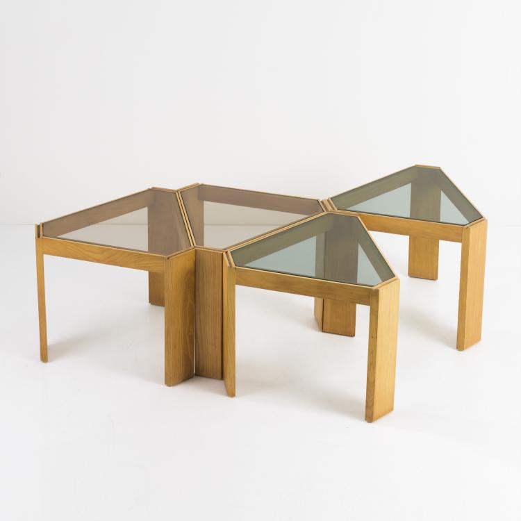 Hauptbild zu Objekt, 4 stacking / side tables, c. 1958, Carlo Cebaro, Porada Arreti, Cabiate (Como), 161A 44