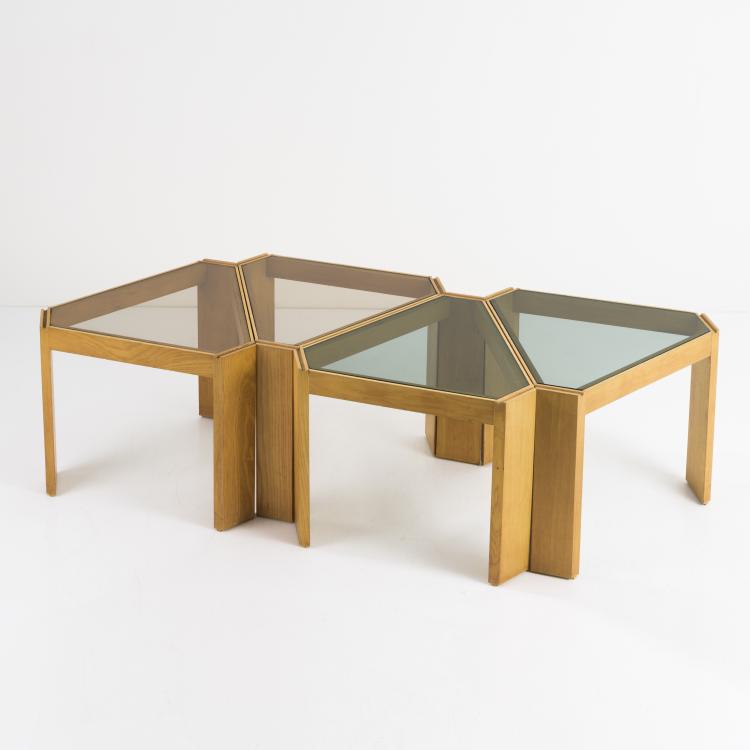 Bild 5 zu Objekt, 4 stacking / side tables, c. 1958, Carlo Cebaro, Porada Arreti, Cabiate (Como), 161A 44