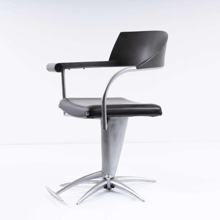 Hauptbild zu Objekt, 'Techno' barber chair, 1989, Philippe Starck, Driade Aleph, Mailand, 161C 745