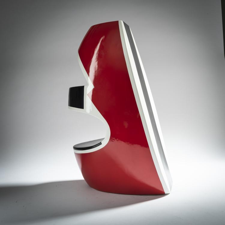 Bild 1 zu Objekt, 'Red' prototype vase from the 'REDYELLOWBLACK' series, 2006, George J. Sowden, Superego, Mailand, 161C 576