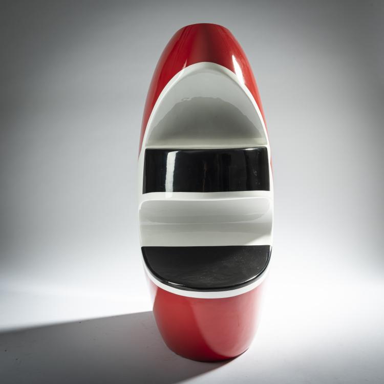 Bild 3 zu Objekt, 'Red' prototype vase from the 'REDYELLOWBLACK' series, 2006, George J. Sowden, Superego, Mailand, 161C 576
