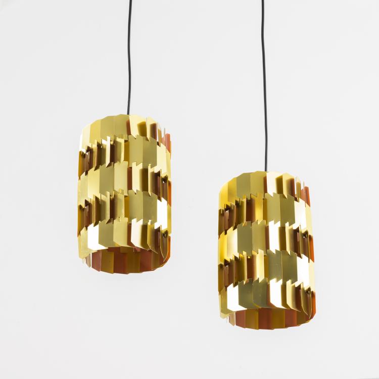Bild 2 zu Objekt, Zwei Deckenleuchten 'Facet Pop', 1970, Louis Weisdorf, Lyfa, Ballerup, 161C 754