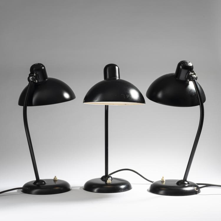 Hauptbild zu Objekt, 3 '6556' task lights, 1934, Christian Dell, Kaiser & Co., Neheim-H&uuml;sten, 161C 487
