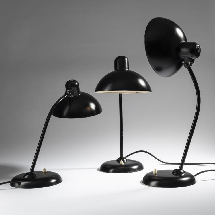 Bild 1 zu Objekt, 3 '6556' task lights, 1934, Christian Dell, Kaiser & Co., Neheim-H&uuml;sten, 161C 487