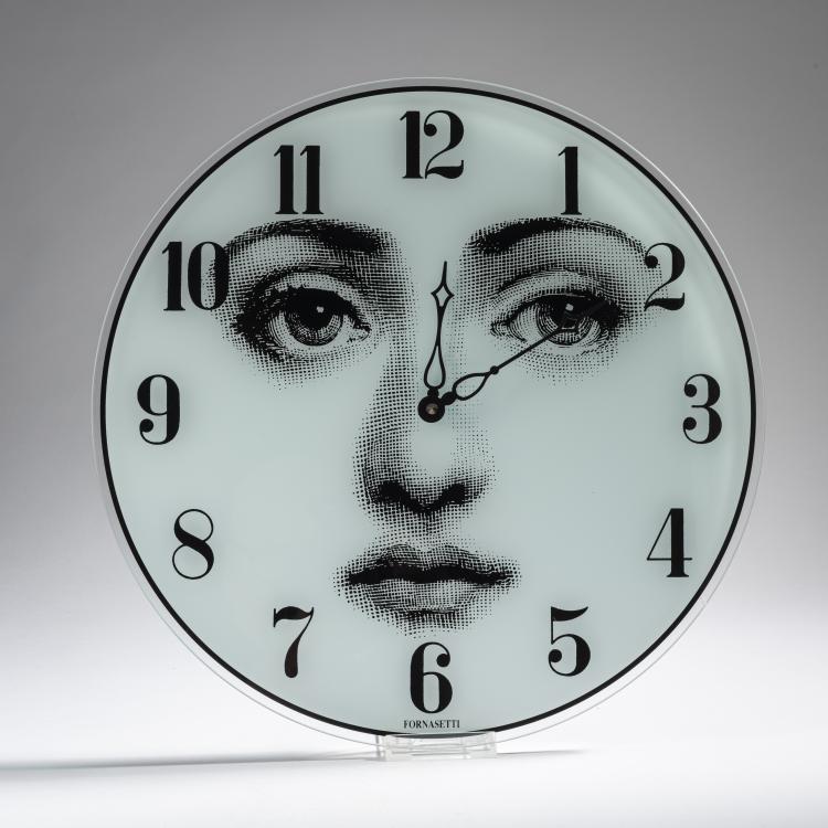 Bild 1 zu Objekt, 'Viso' wall clock, 1990 / 2000s, Barnaba Fornasetti, Fornasetti, Mailand, 161A 157