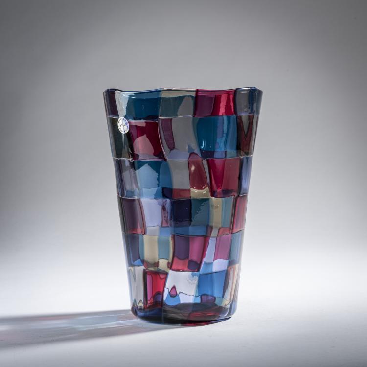 Hauptbild zu Objekt, 'Pezzato' vase, 2002, Fulvio Bianconi (after), Venini & C., Murano, 161B 343