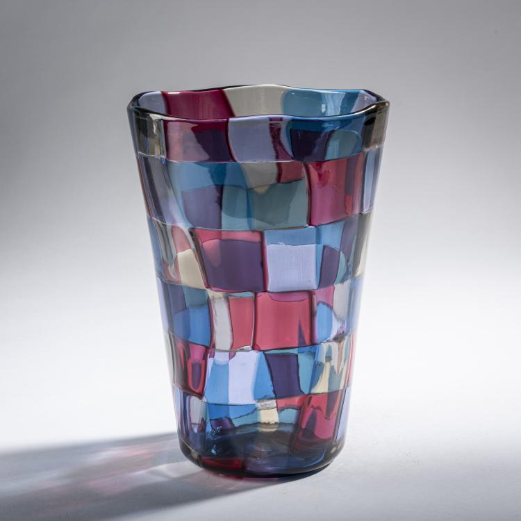 Bild 1 zu Objekt, 'Pezzato' vase, 2002, Fulvio Bianconi (after), Venini & C., Murano, 161B 343