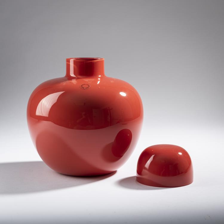 Bild 2 zu Objekt, Deckelvase 'Cinesi', 1988, Carlo Scarpa (nach), Venini & C., Murano, 161B 338