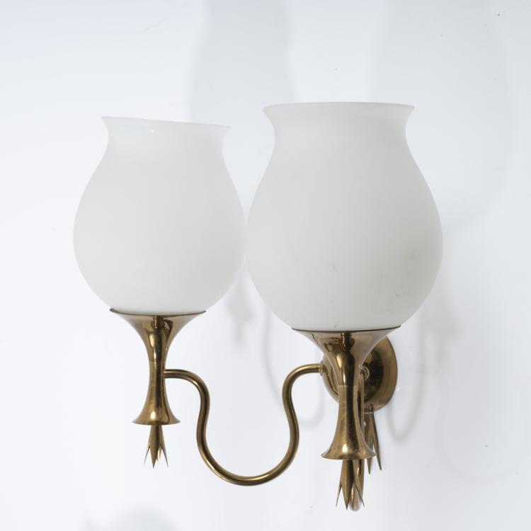 Bild 1 zu Objekt, 2 wall lights, c. 1956, Angelo Lelli, Arredoluce, Monza, 161A 38