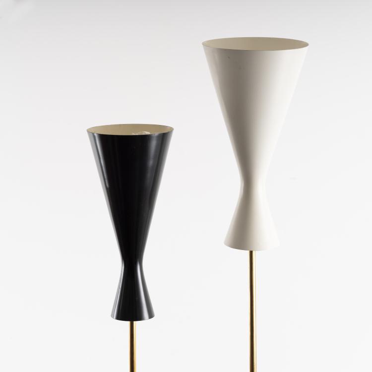 Bild 1 zu Objekt, 2 floor lamps, 1950s, Stilnovo, Mailand (zugeschrieben), 161A 26