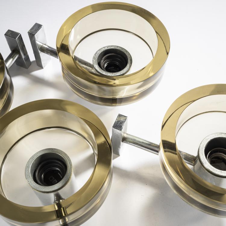 Bild 2 zu Objekt, Vier Wandleuchten, 1970er Jahre, Flavio Poli (zugeschrieben), Seguso Vetri d'Arte, Murano (zugeschrieben), 161A 186