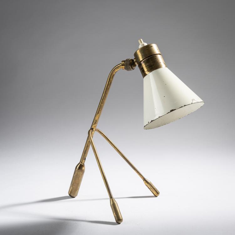 Hauptbild zu Objekt, Tischleuchte, 1950er Jahre, Giuseppe Ostuni (zugeschrieben), Oluce, Mailand (zugeschrieben), 161A 40