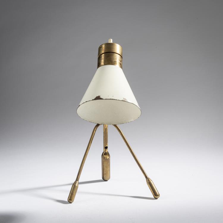 Bild 1 zu Objekt, Tischleuchte, 1950er Jahre, Giuseppe Ostuni (zugeschrieben), Oluce, Mailand (zugeschrieben), 161A 40