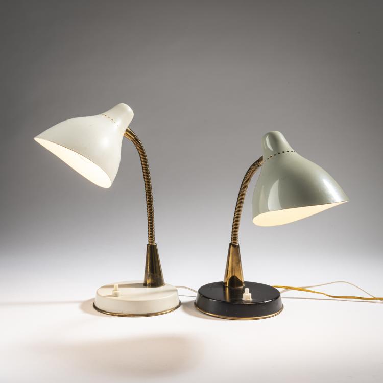Hauptbild zu Objekt, 2 table lights, 1950s, Giuseppe Ostuni, Oluce, Mailand, 161A 31