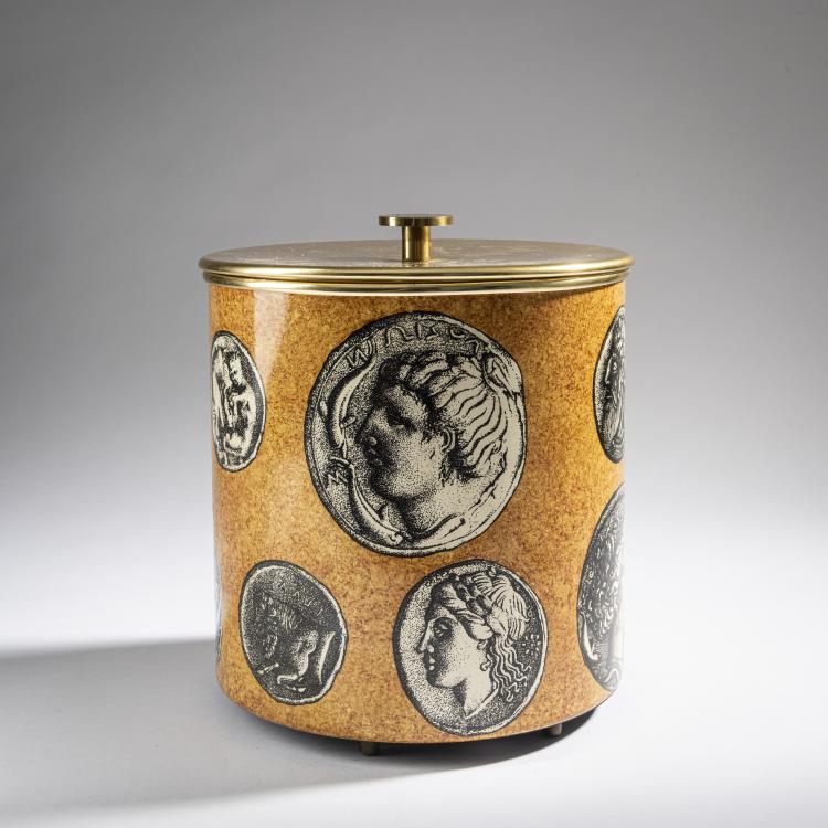 Hauptbild zu Objekt, 'Monete siracusane' ice bucket, 1950/60s, Piero Fornasetti, Fornasetti, Mailand, 161A 147