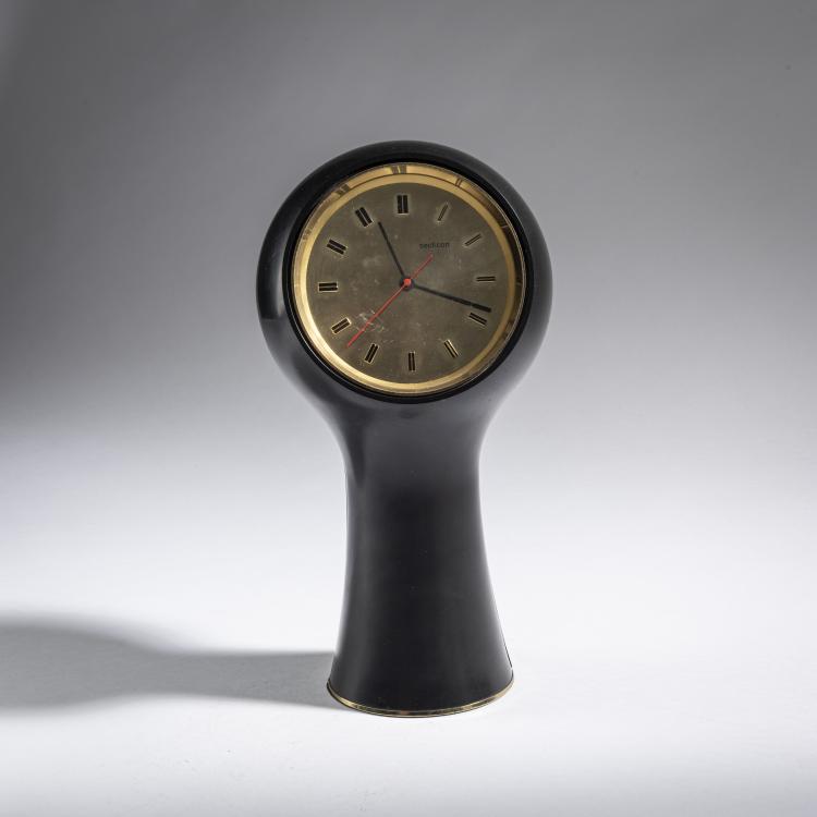 Hauptbild zu Objekt, 'T1' - 'Secticon' Table clock, 1956, Angelo Mangiarotti, Portescap, Le Porte Echappement Universal La Chaux De Fonds S. A., 161A 77