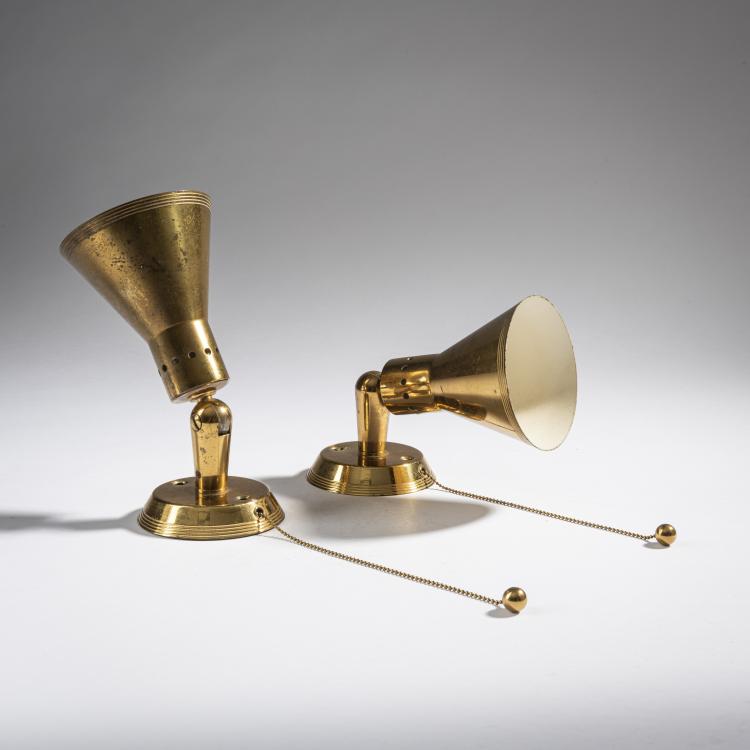 Bild 2 zu Objekt, Zwei Wandleuchten, 1950er Jahre, Oluce, Mailand, 161A 25