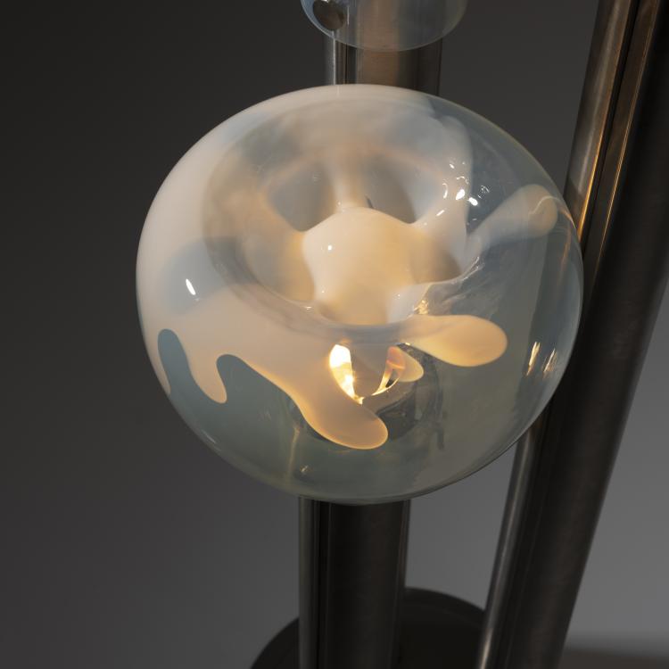 Bild 2 zu Objekt, Stehleuchte mit 'Stalagtiti'-Schirmen, um 1967, Carlo Nason (zugeschrieben), Mazzega, A.V., Murano (zugeschrieben), 161A 137