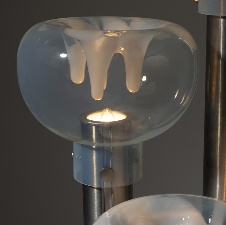 Bild 3 zu Objekt, Stehleuchte mit 'Stalagtiti'-Schirmen, um 1967, Carlo Nason (zugeschrieben), Mazzega, A.V., Murano (zugeschrieben), 161A 137