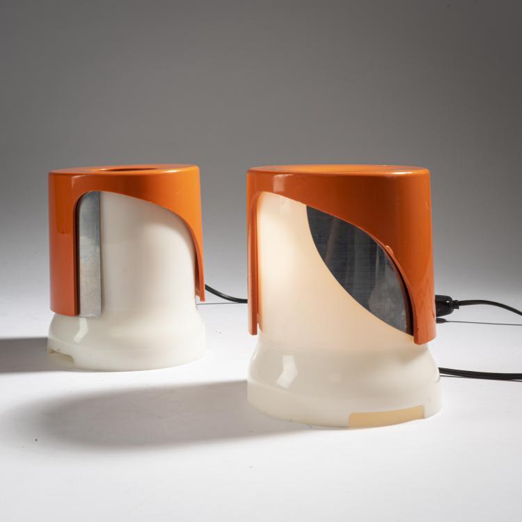 Hauptbild zu Objekt, 2 'KD 24' table lights, 1964, Joe Colombo, Kartell, Noviglio, 161A 106