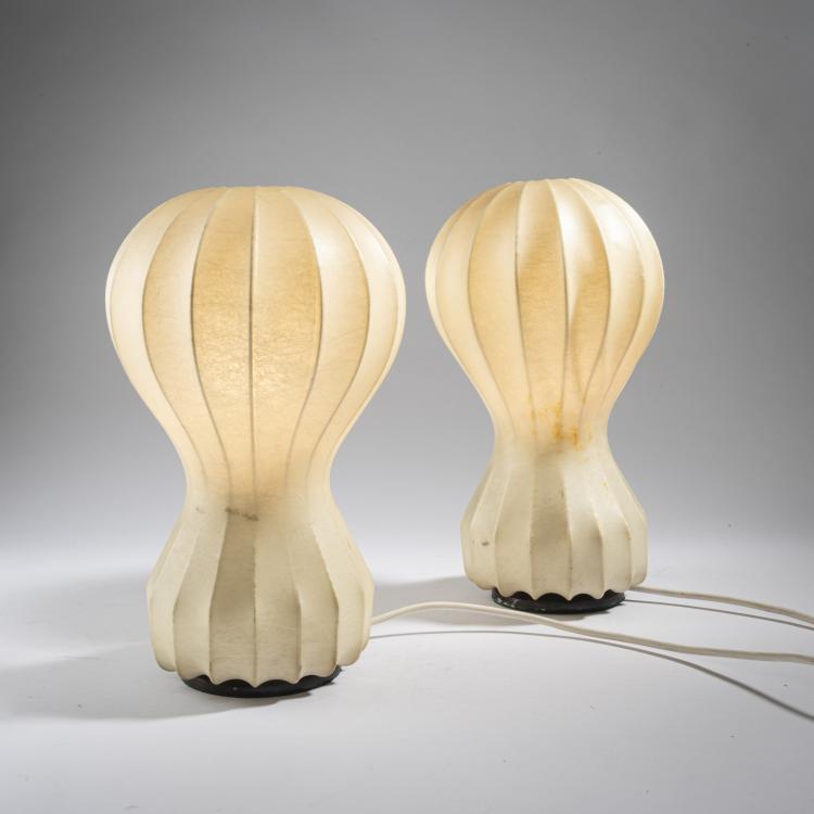Hauptbild zu Objekt, 2 'Gattini' table lights, 1960, Achille Castiglioni,Pier Giacomo Castiglioni, Flos, Brescia, 161A 96