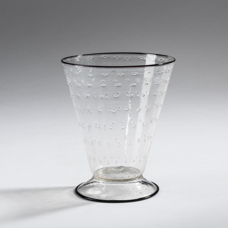 Bild 1 zu Objekt, Vase 'A bolle', um 1922, Vittorio Zecchin (wohl), Cappellin, M.V.M., Murano, 161B 249