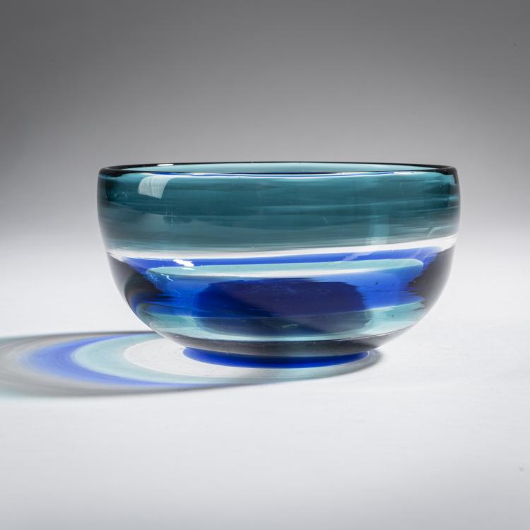 Bild 1 zu Objekt, 'A fasce' bowl, c. 1953, Fulvio Bianconi, Venini & C., Murano, 161B 317