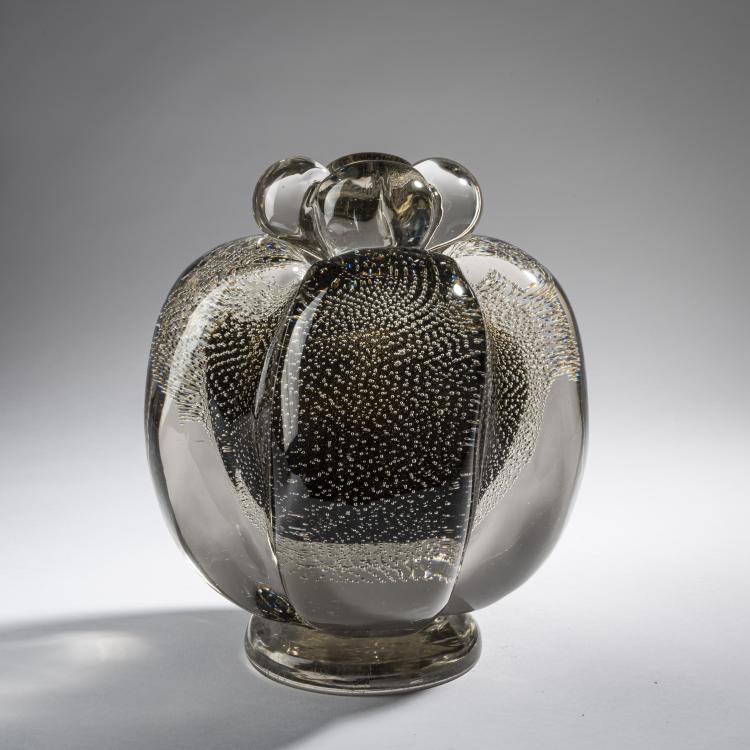 Hauptbild zu Objekt, 'A bullicante' vase, 1937, Flavio Poli, Seguso Vetri d'Arte, Murano, 161B 280