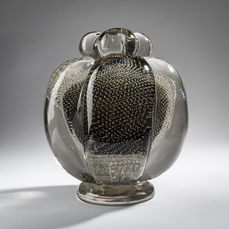 Bild 1 zu Objekt, 'A bullicante' vase, 1937, Flavio Poli, Seguso Vetri d'Arte, Murano, 161B 280
