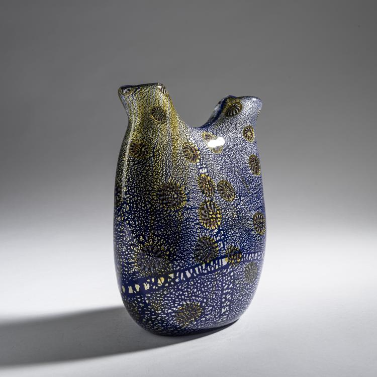 Bild 1 zu Objekt, Vase 'A reazione policrome', um 1950, Giulio Radi, A.Ve.M., Murano, 161B 394