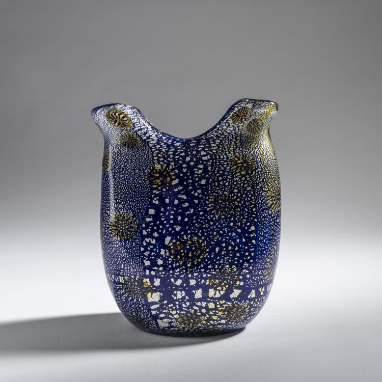 Bild 3 zu Objekt, Vase 'A reazione policrome', um 1950, Giulio Radi, A.Ve.M., Murano, 161B 394