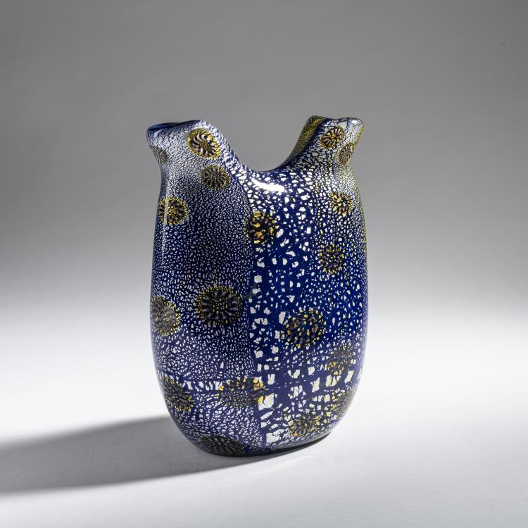 Bild 4 zu Objekt, Vase 'A reazione policrome', um 1950, Giulio Radi, A.Ve.M., Murano, 161B 394