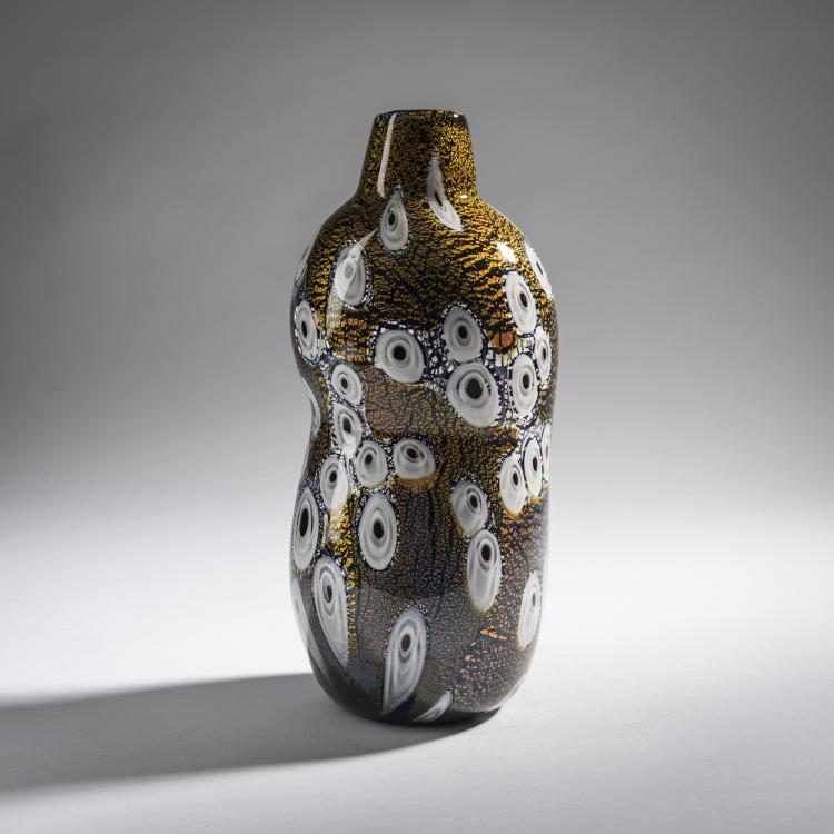 Hauptbild zu Objekt, 'A reazione policrome' vase, c. 1950, Giulio Radi, A.Ve.M., Murano, 161B 395