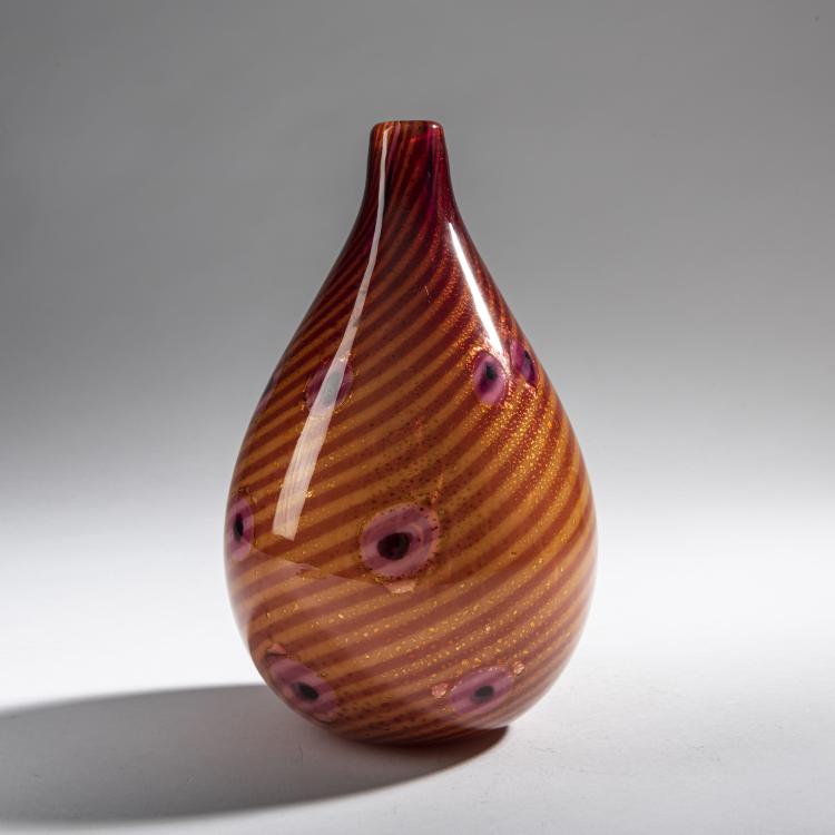 Hauptbild zu Objekt, 'A reazione policrome' vase, c. 1950, Giulio Radi, A.Ve.M., Murano, 161B 396