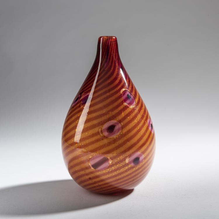 Bild 1 zu Objekt, 'A reazione policrome' vase, c. 1950, Giulio Radi, A.Ve.M., Murano, 161B 396