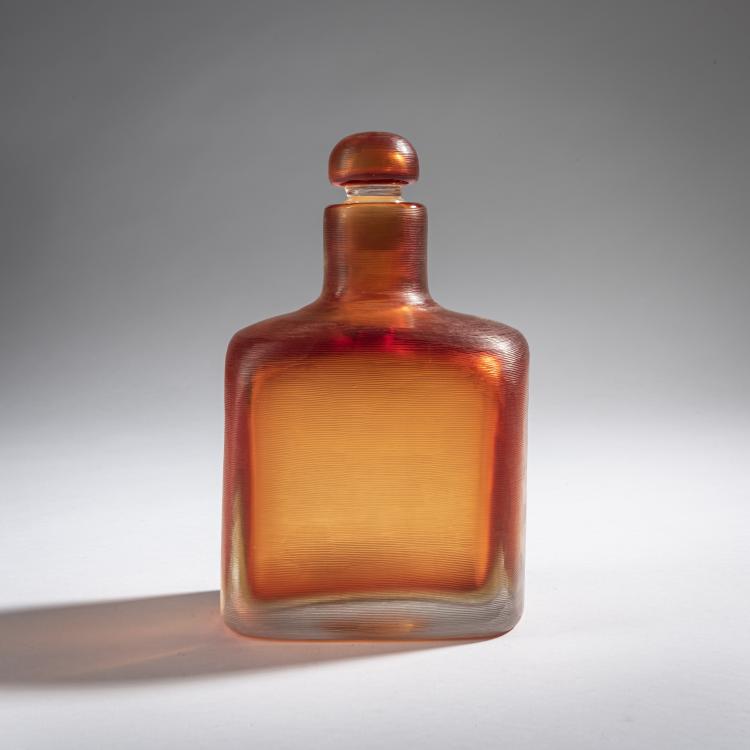 Hauptbild zu Objekt, Flasche mit Stopfen 'Inciso', 1956/57, Paolo Venini, Venini & C., Murano, 161B 326
