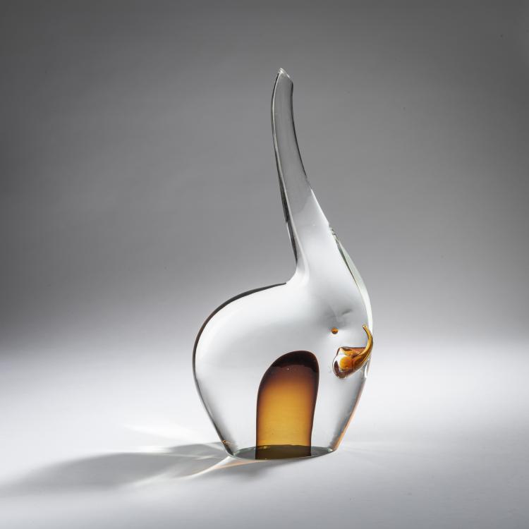 Hauptbild zu Objekt, Elefant, um 1965, Antonio Da Ros, Cenedese, Gino, Murano, 161B 416