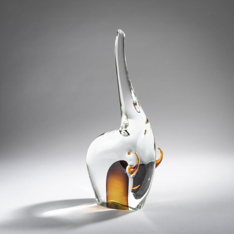 Bild 1 zu Objekt, Elefant, um 1965, Antonio Da Ros, Cenedese, Gino, Murano, 161B 416