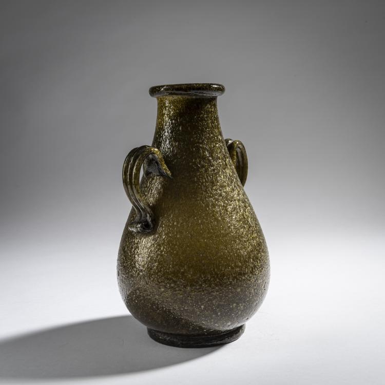 Bild 1 zu Objekt, Henkelvase 'Pulegoso', um 1930, Murano, 161B 261